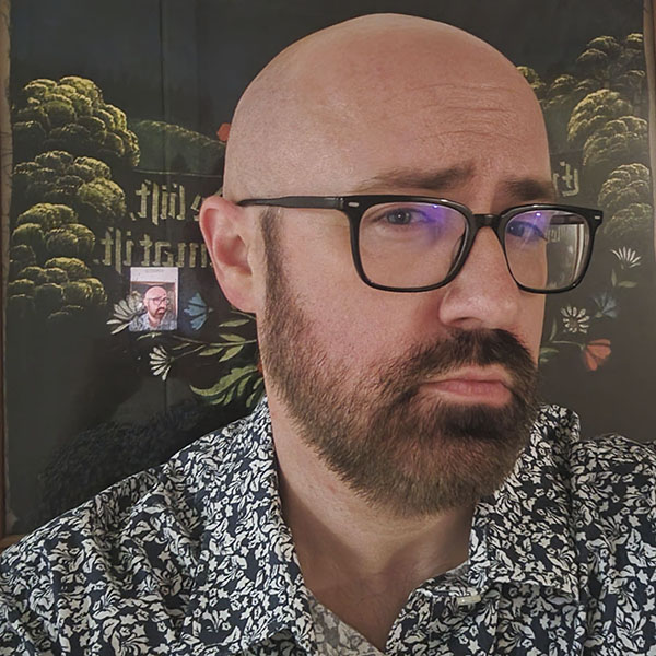 Photo of web developer, musician, and improviser Xander Rapstine.